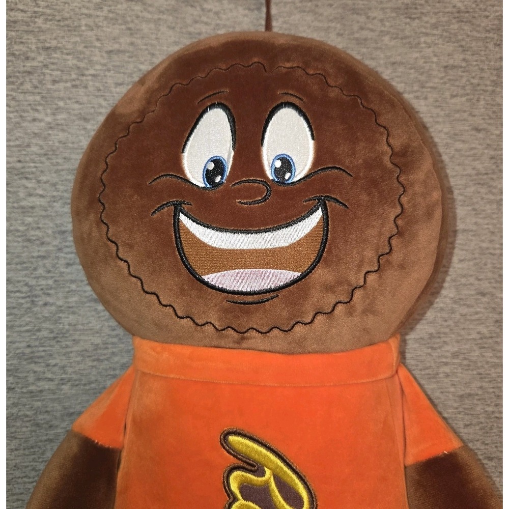 RARE Reese's Candy Advertising Plush Doll Brown Orange Collectible Character NEW